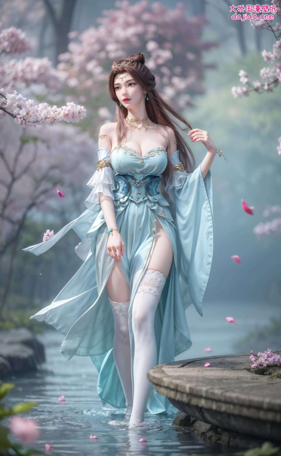 点亮你的每一天！这款热门国漫女主ai赛博朋克风格的艺术壁纸