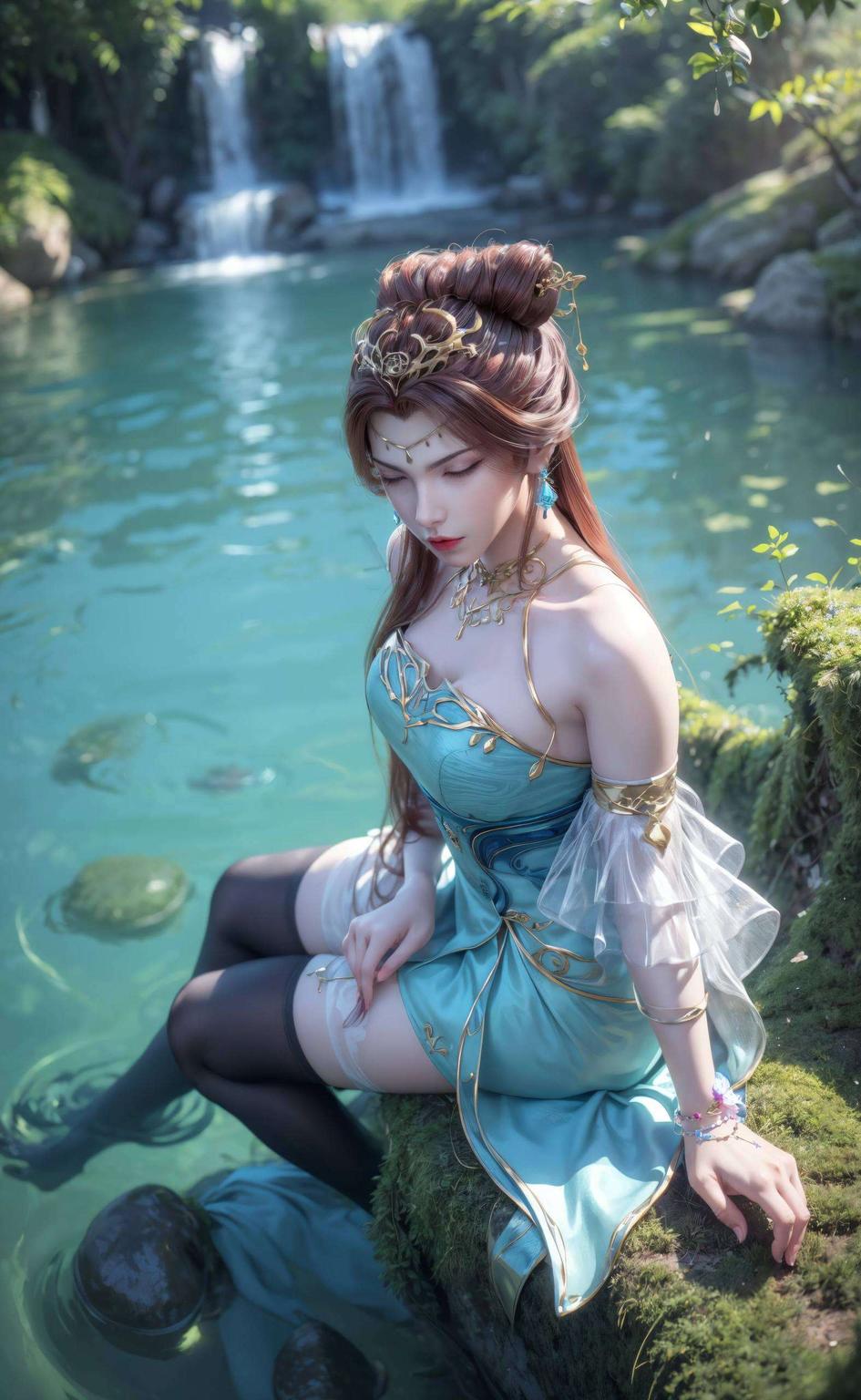绘制在绿意盎然的水彩画布上这款超清4K动态壁纸