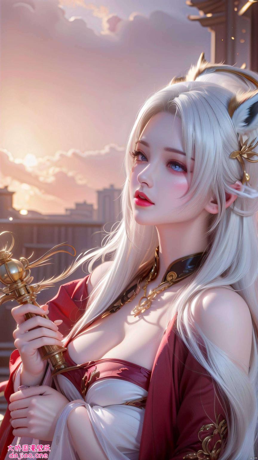 穿梭于神秘森林的天狐仙子身着梦幻睡衣