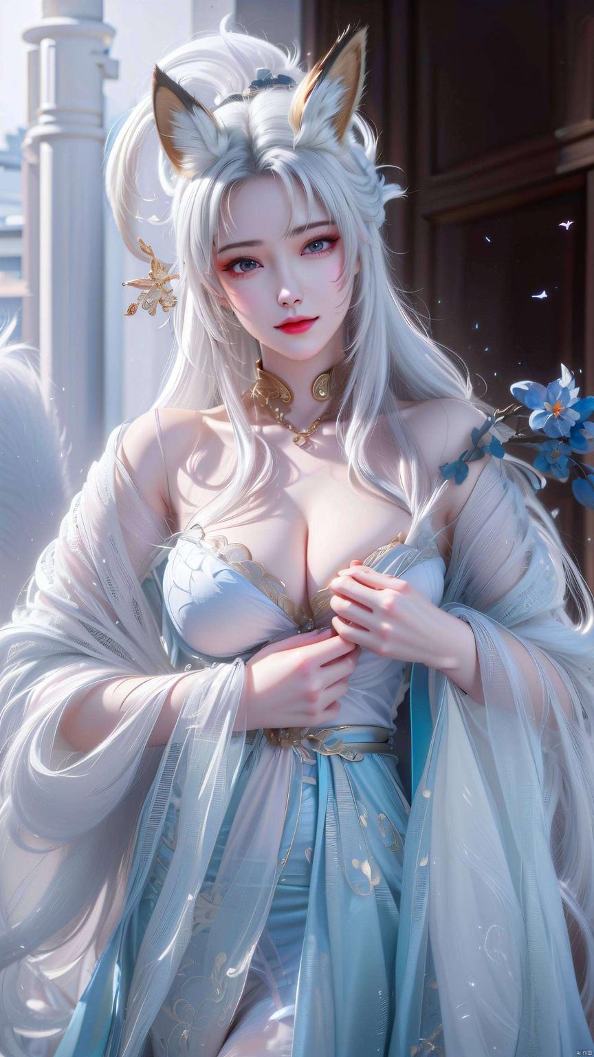 唯美画面天狐仙子轻舞霓裳