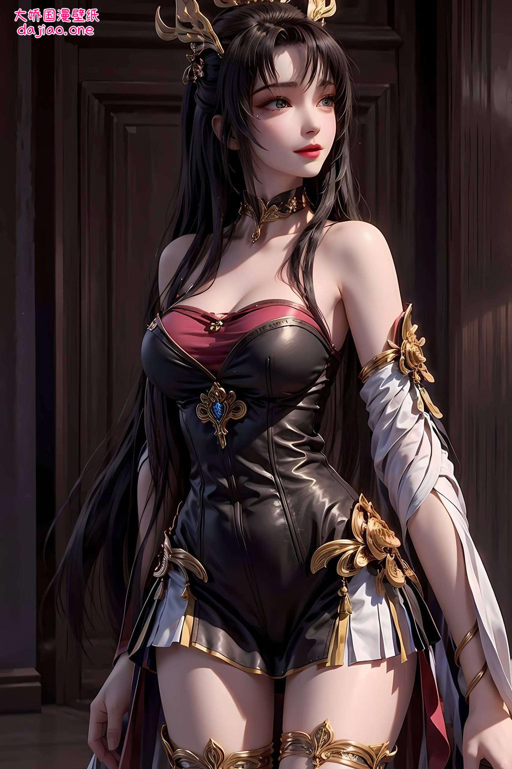 以国漫女主的独特魅力为灵感这款天狐仙子暗黑壁纸