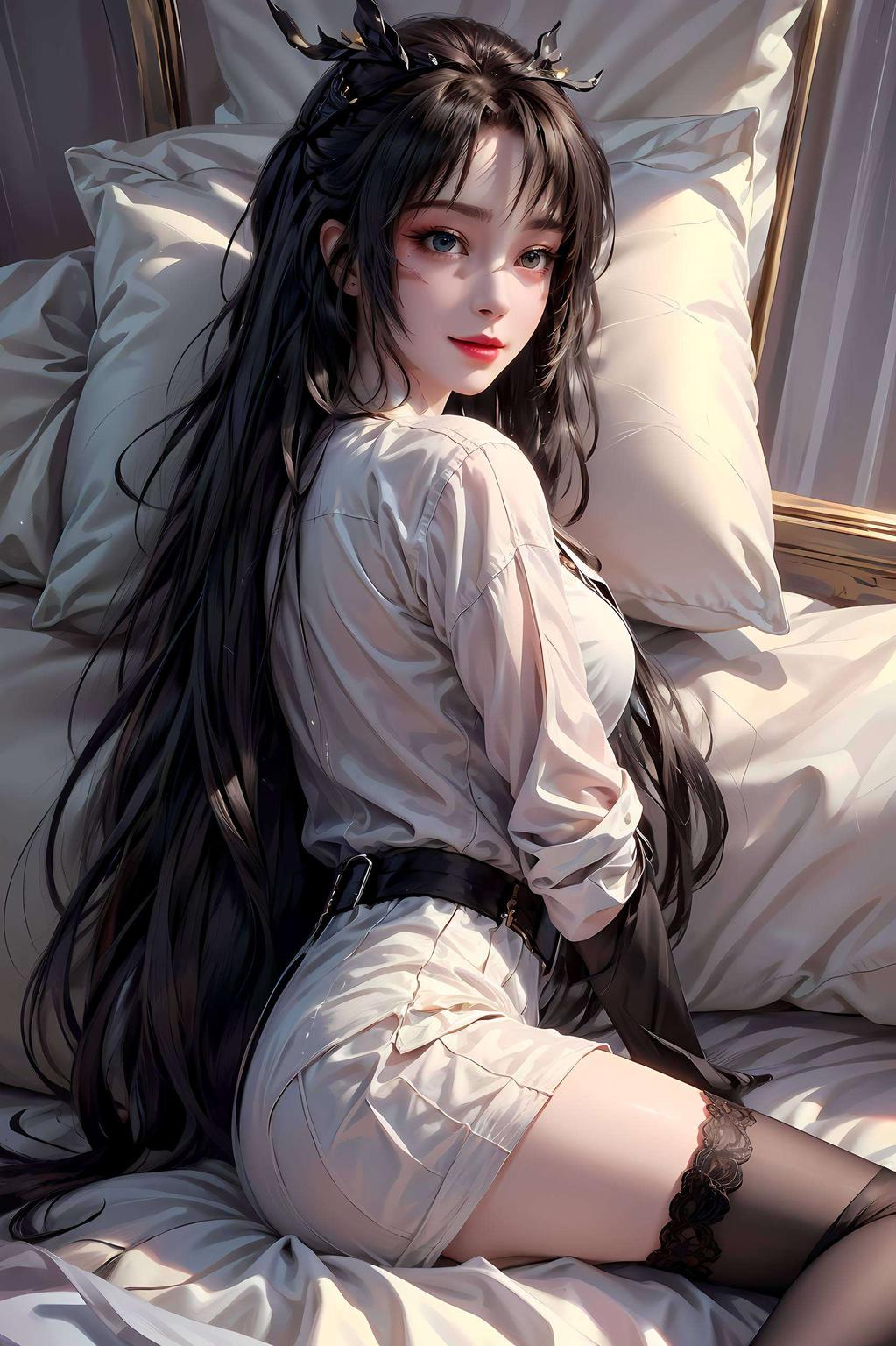 天狐仙子翩翩起舞每一笔触都透露着伤感与精致