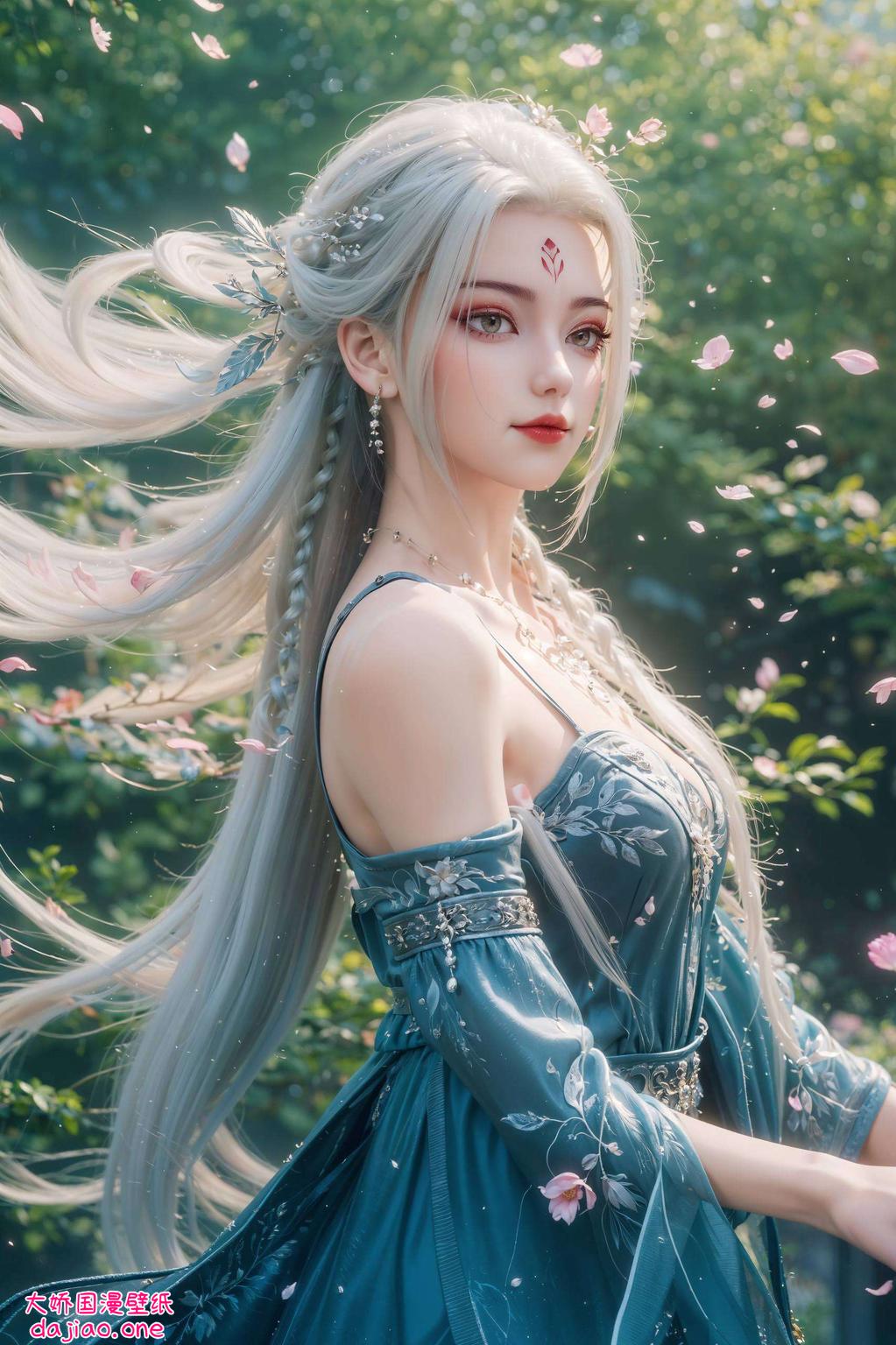 如同春日绽放的花朵这款国漫图片动作素材