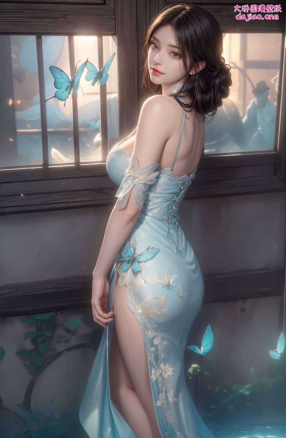 这款高清AI动作素材同人壁纸细腻的笔触、鲜明的色彩