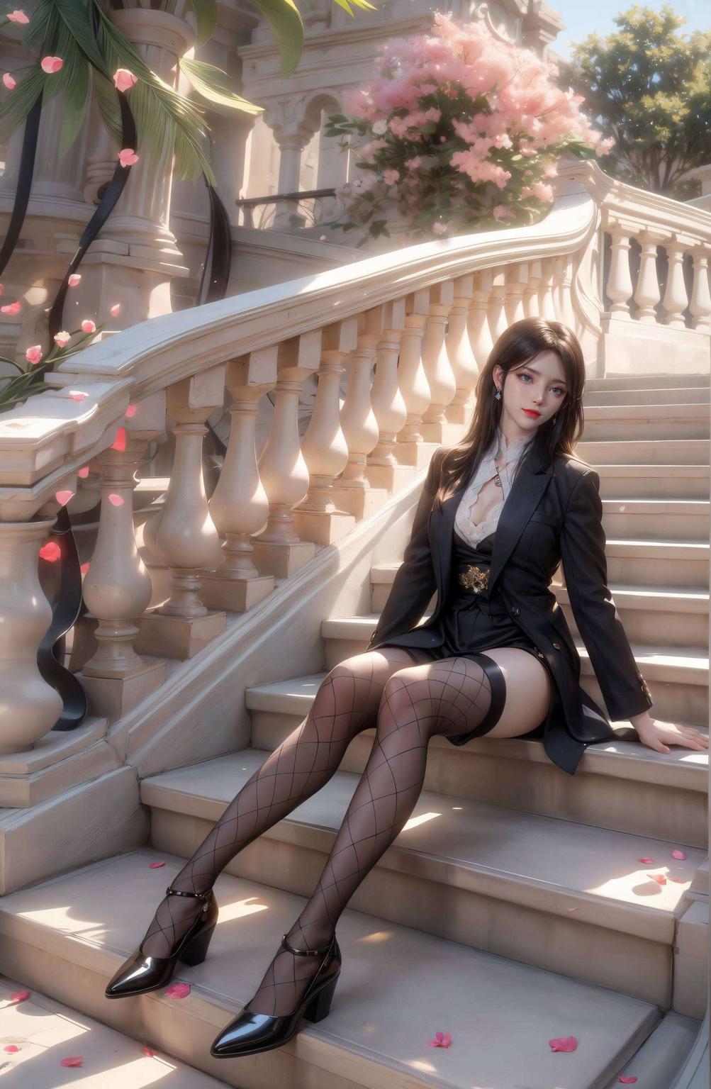 这款AI国漫女神几何IPAD桌面壁纸将薰儿的精美壁纸高清呈现