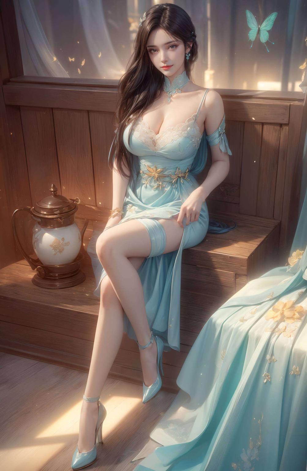 眼神中流露出不凡气质灵动飘逸