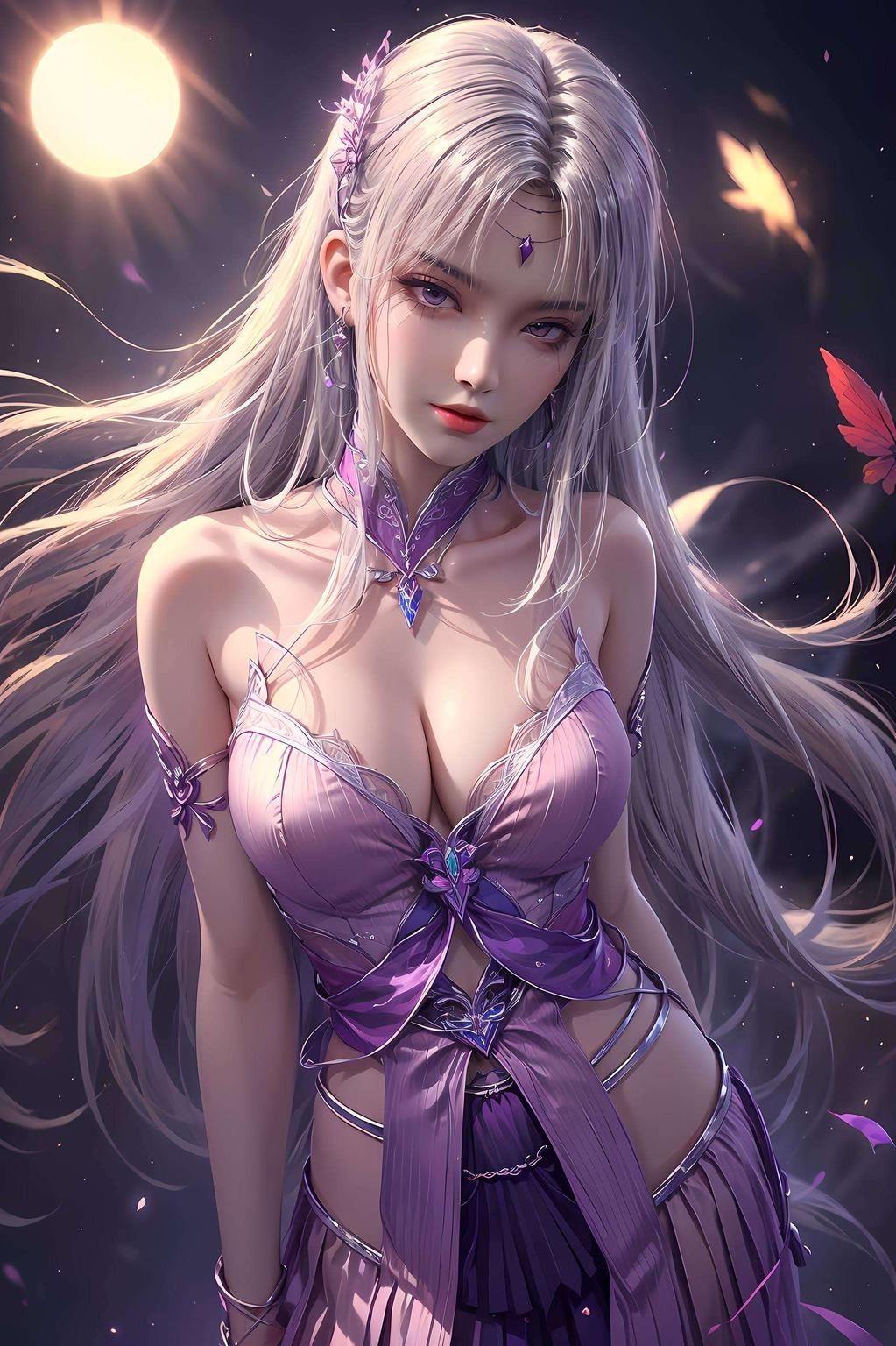 两人同框目光炯炯有神