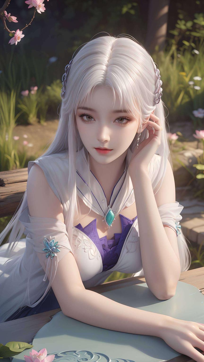 两款国漫女神细腻笔触描绘她们的每一个细节