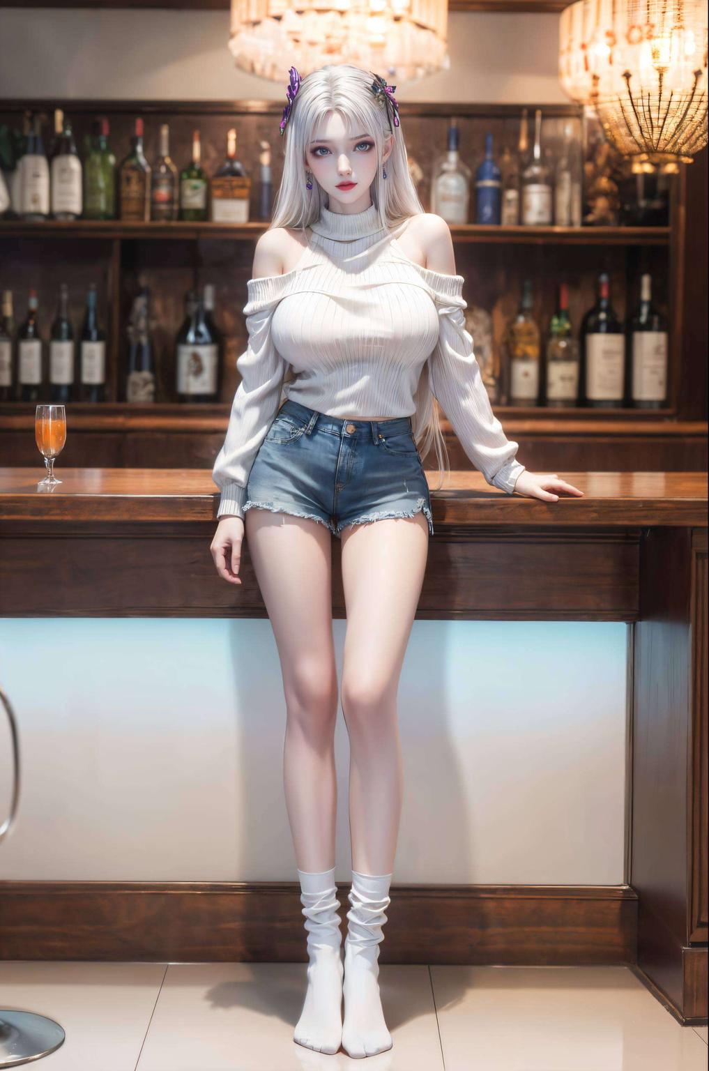 这款AI国漫美女桌布壁纸2560p的超清画质