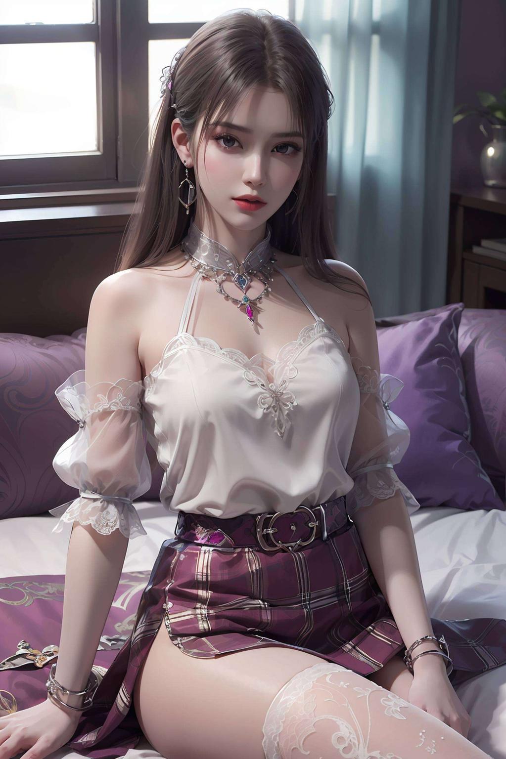 以静态国漫女主小医仙的美丽形象为主题电脑前的你