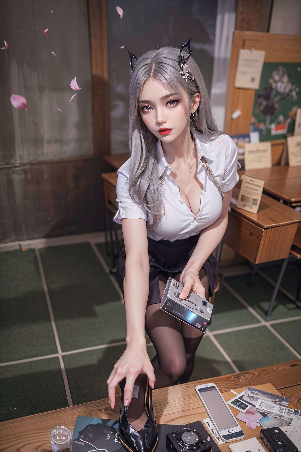 以古香古色的花卉为背景AI绘画巧妙捕捉了萧炎与小医仙的动人瞬间