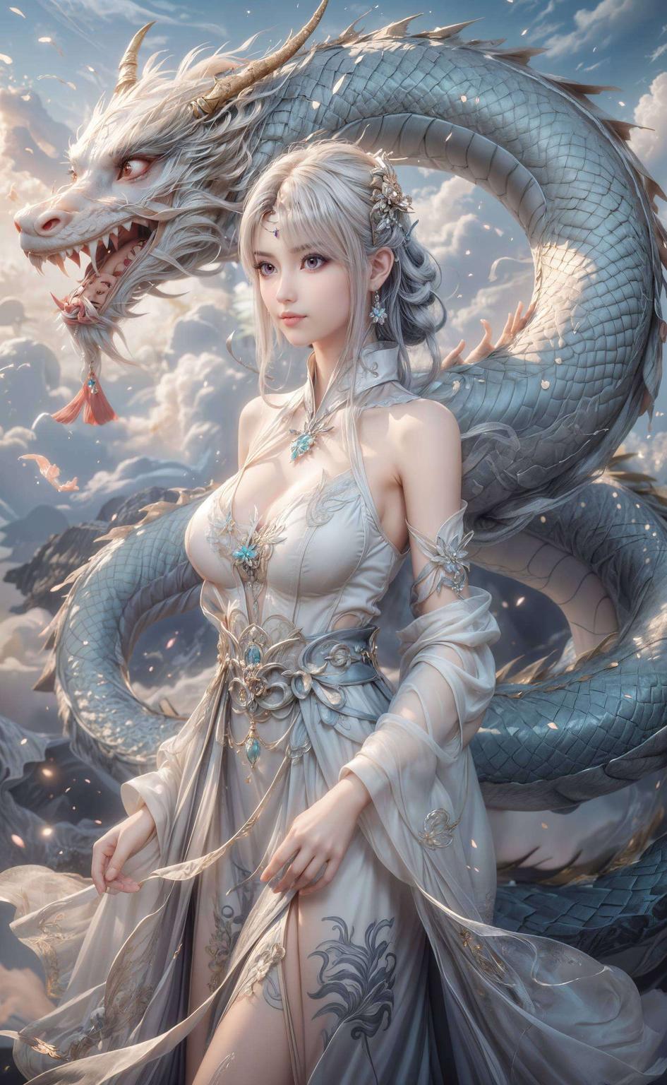 融合了AI艺术风格将她的灵动与柔美展现得淋漓尽致