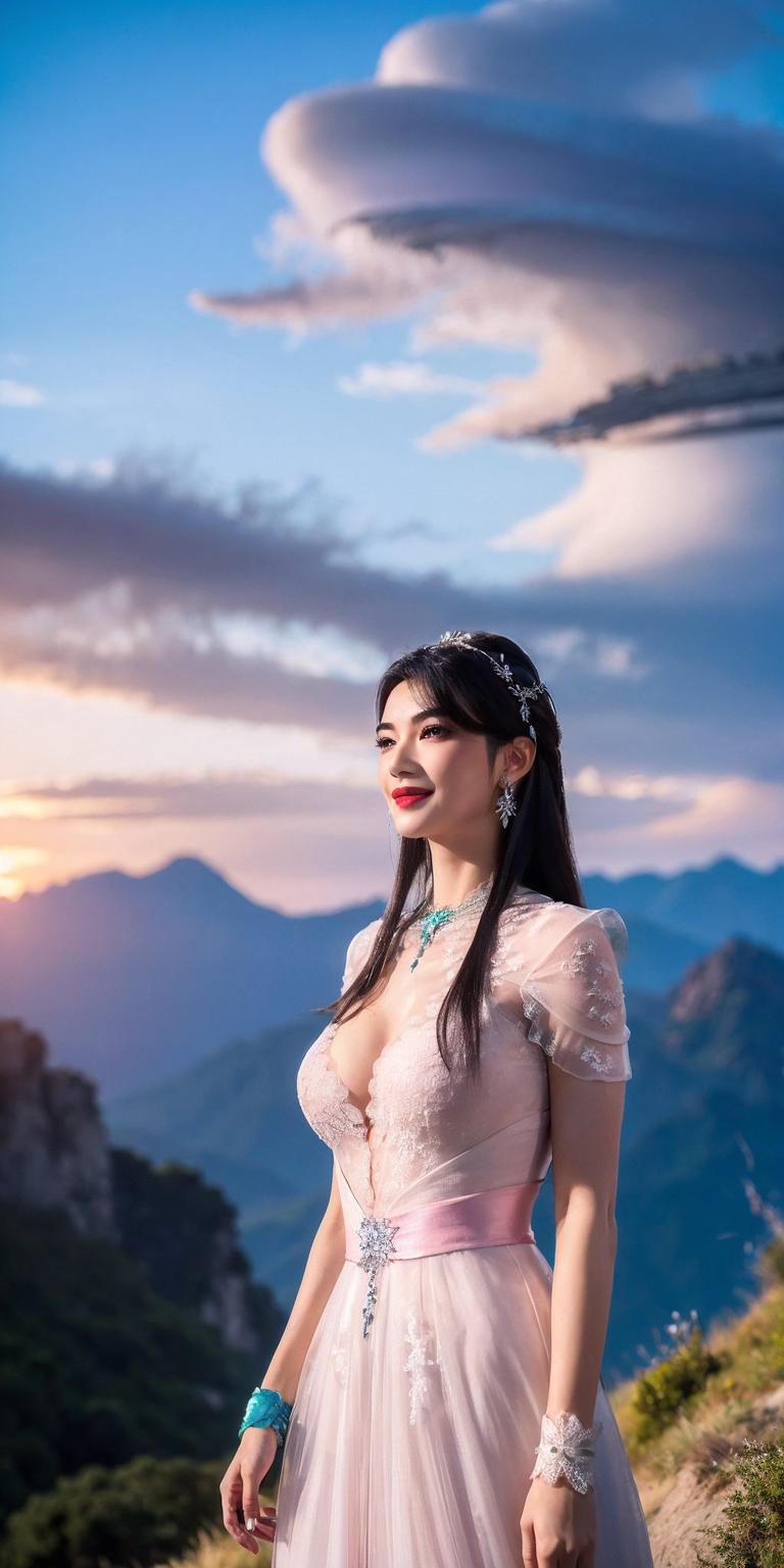 几何图案中流淌着炫彩的韵律如梦如幻的色彩交织