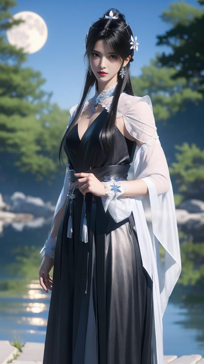 夏倾月的美貌如同璀璨的星辰从遇见夏倾月开始