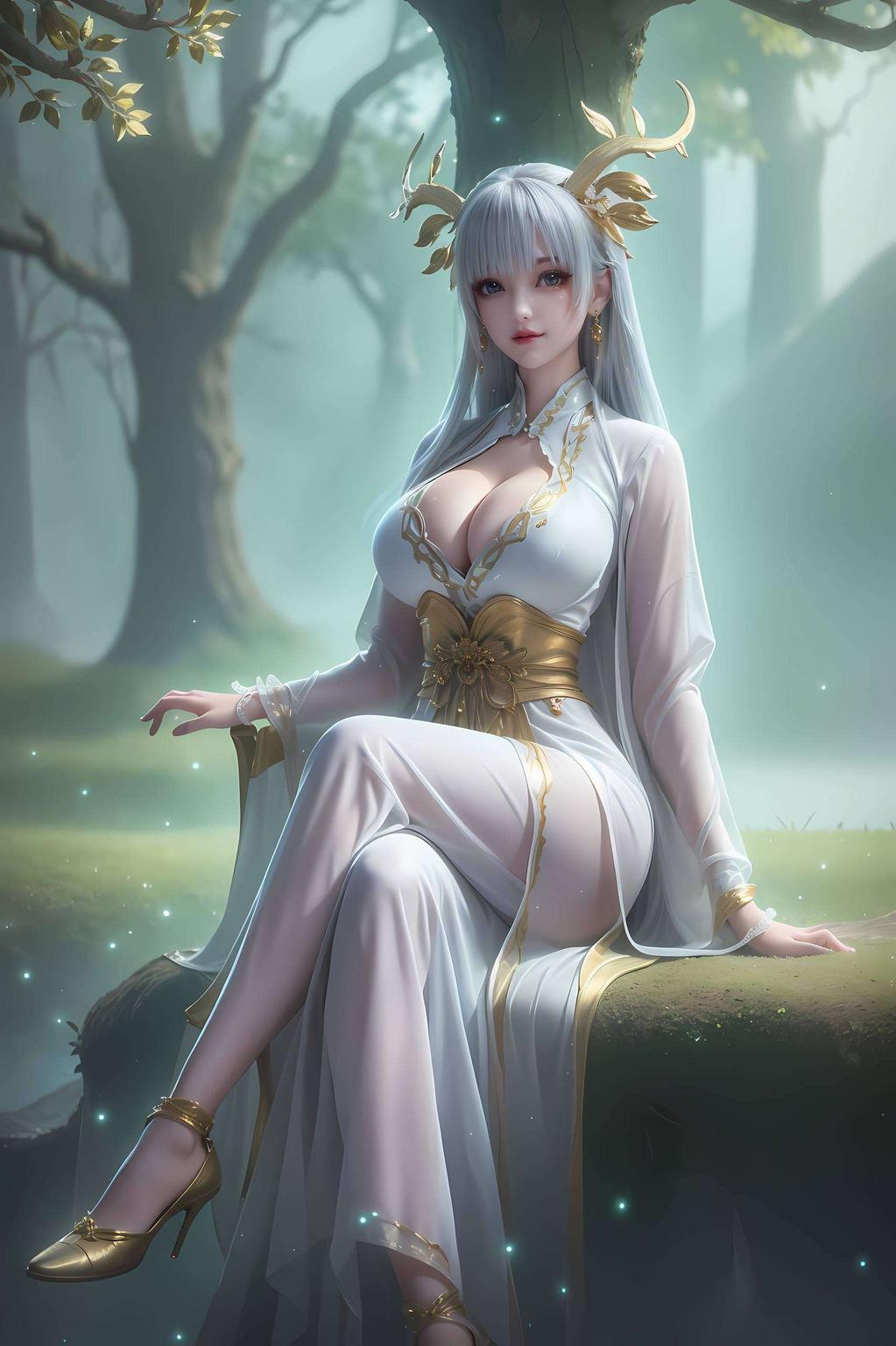 为你的手机增添一抹国漫女神的灵动风采她的倩影跃然于特别极简手机壁纸之上