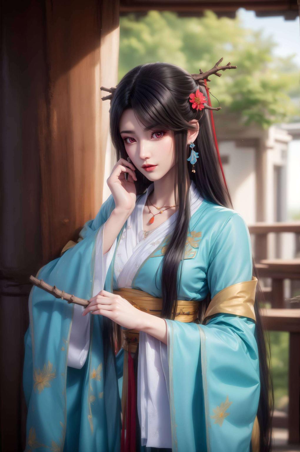 这款超清晰民族风ipad国漫女神壁纸让每一处细节都清晰可见