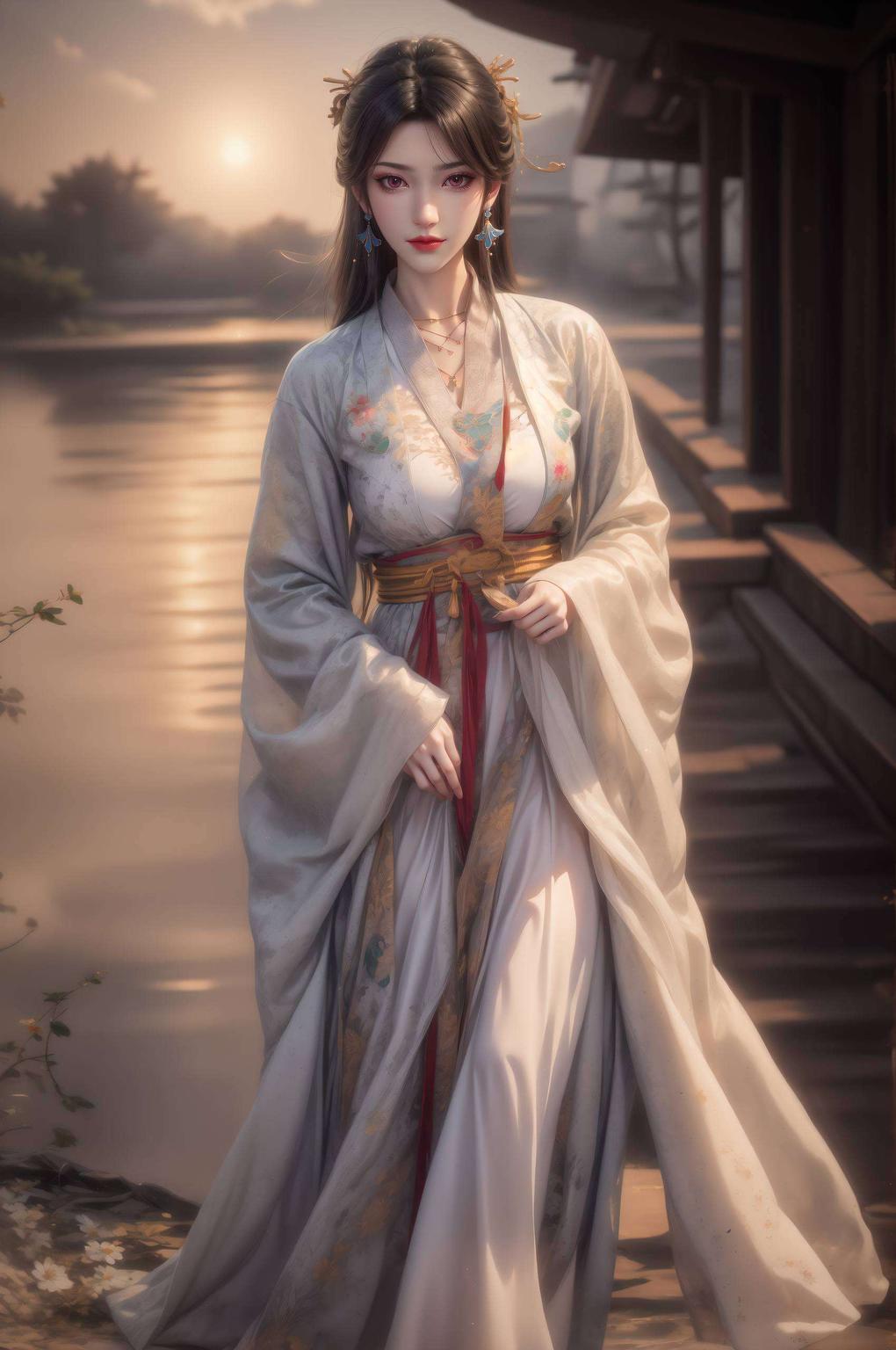 为你的视觉带来极致享受这款唯美格纹2k高清国漫美女粉色壁纸