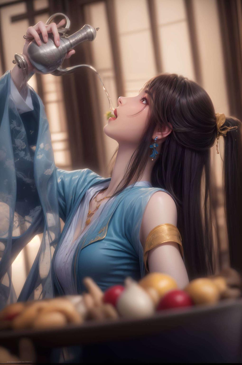 国漫之美尽显眼前！元尊夭夭中的脸红时刻为你的电脑带来一抹不凡的国漫风情