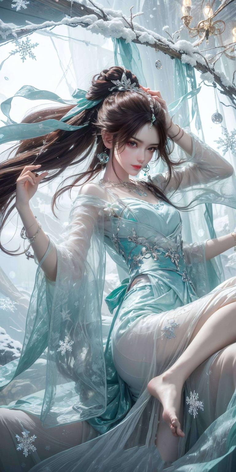 为你的桌面带来清新脱俗的仙气叶倾仙壁纸手绘图片以其可爱的形象和细腻的笔触