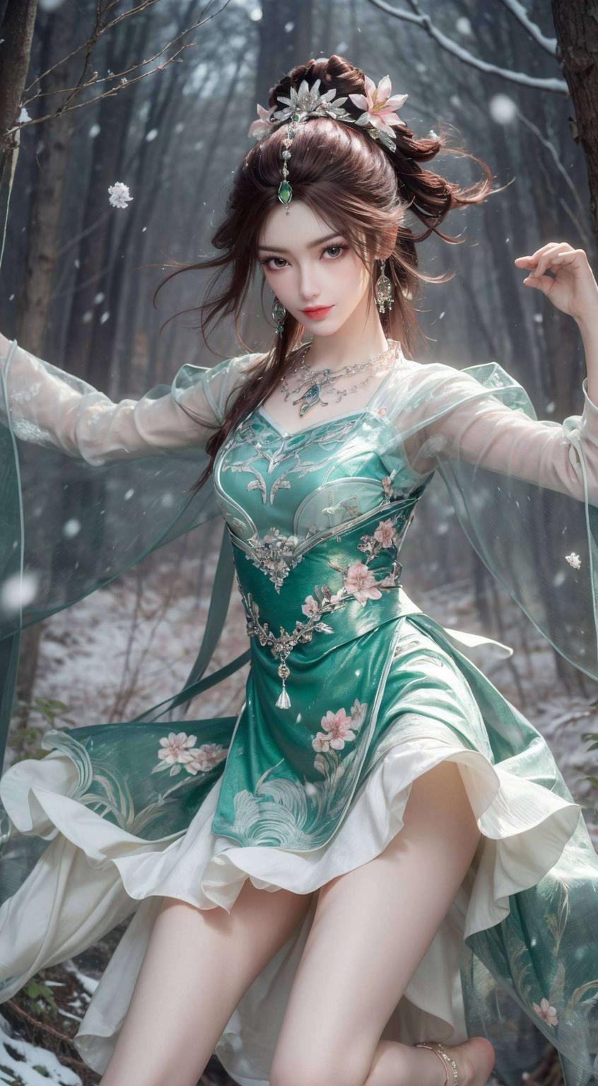 这款超清晰的iPhone国漫美女古风壁纸为你的手机增添一抹古典韵味