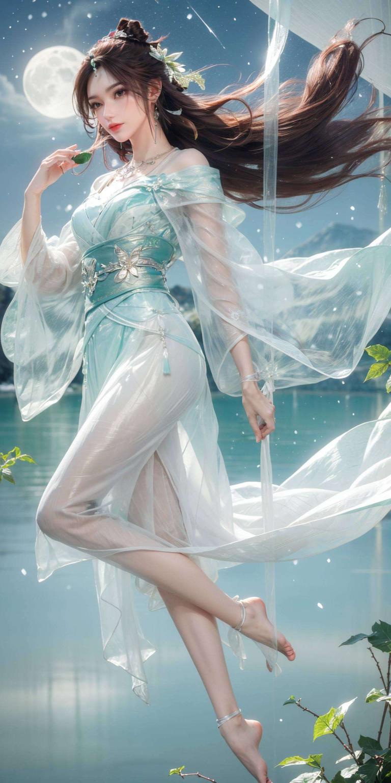 让她在屏幕上熠熠生辉AI绘制的细腻笔触