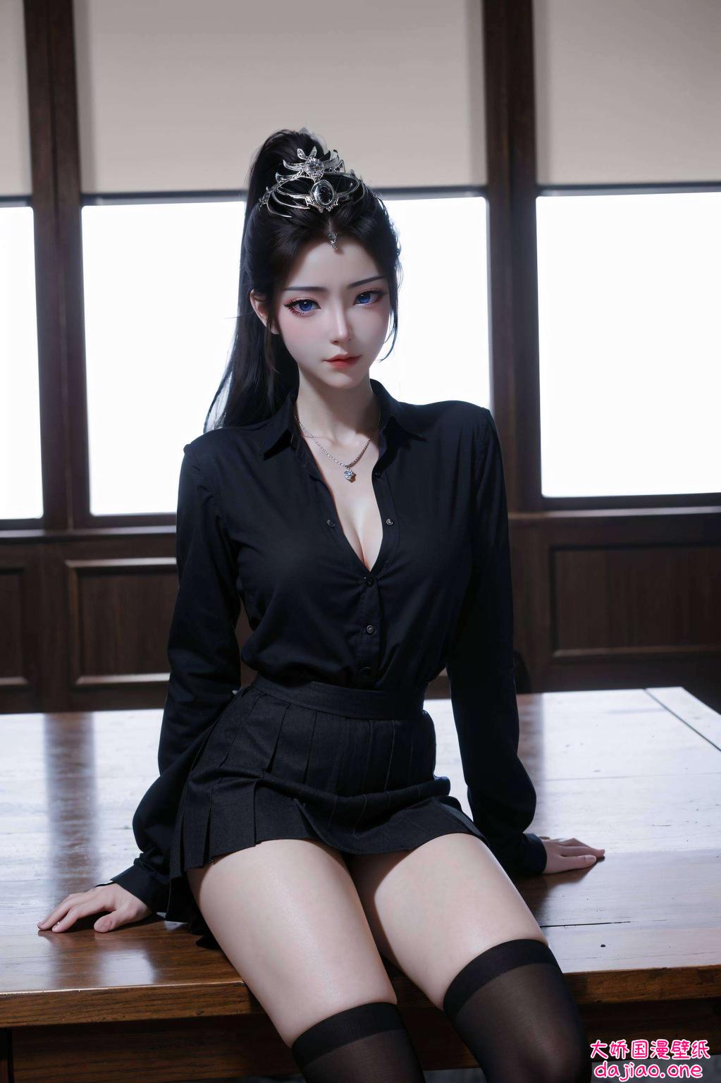 她甜美可爱为你的iPhone带来二次元的梦幻风情