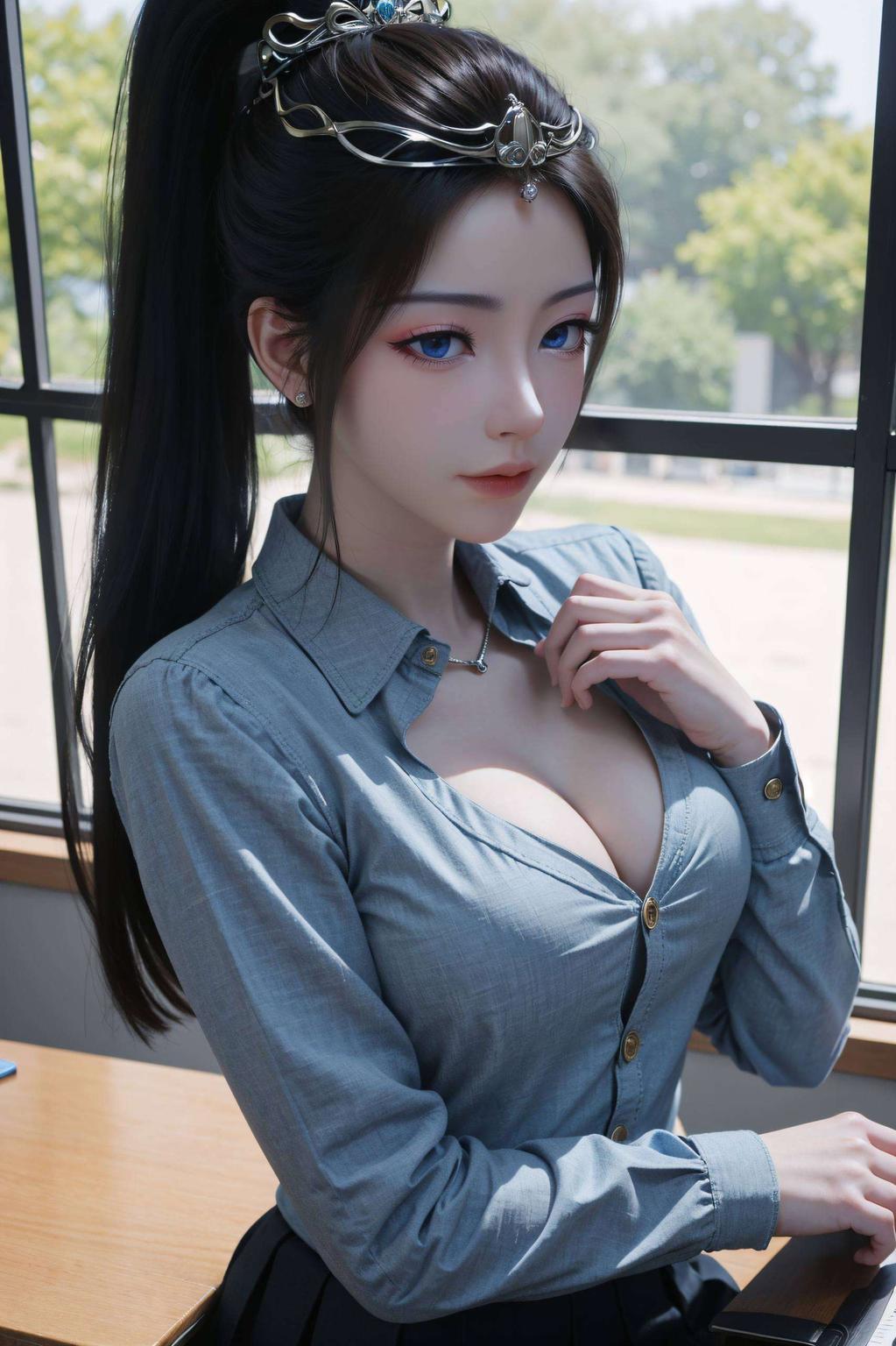 将国漫美女的韵味与潮流元素完美融合绘制于细腻笔触之间的武瑶