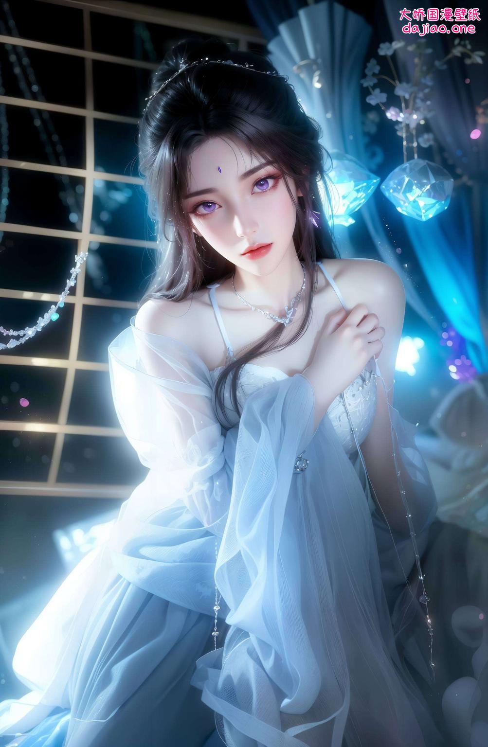 它将几何元素巧妙融入月婵黑暗壁纸图片高清