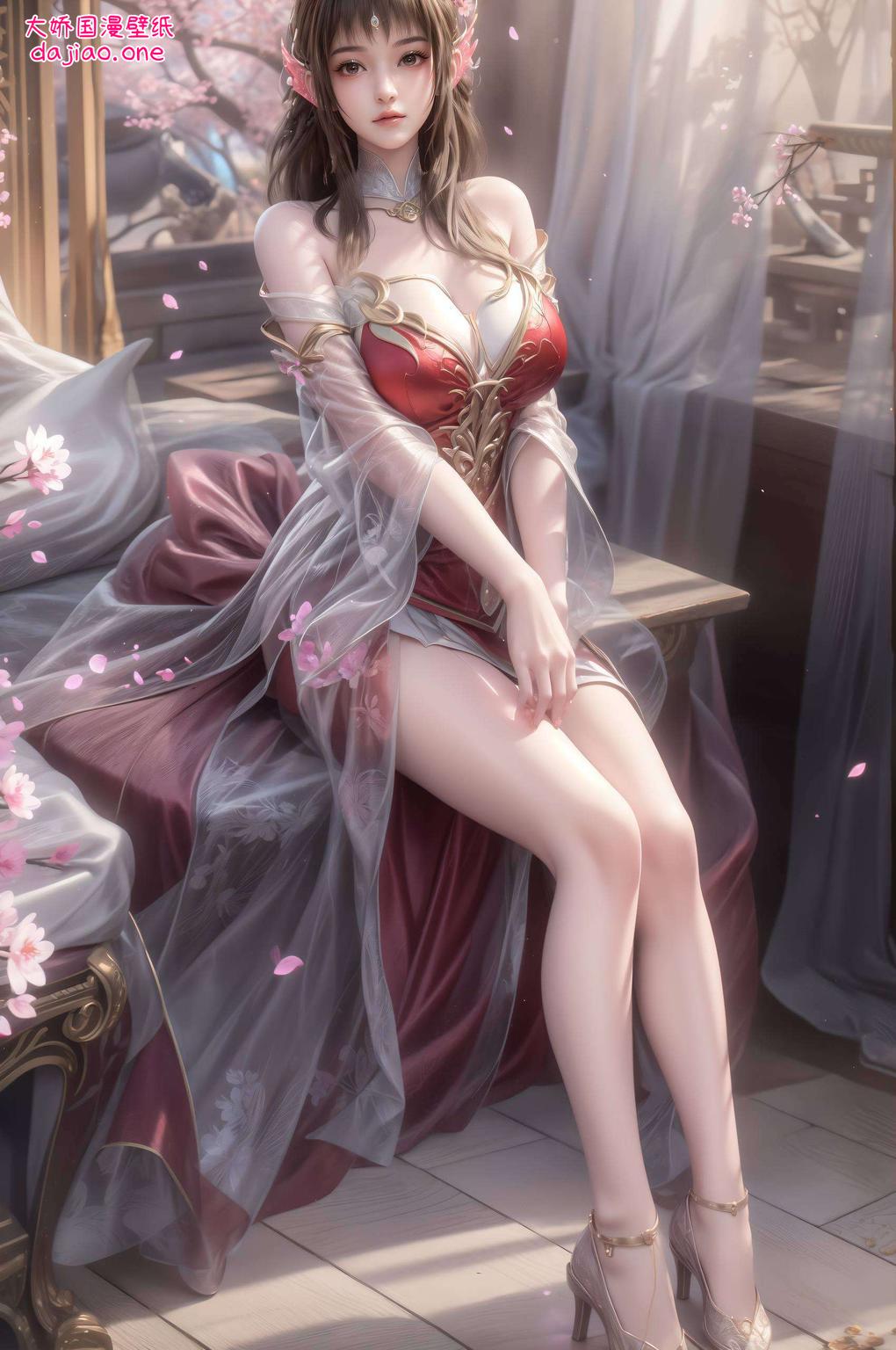 以细腻笔触描绘出云落图片美图的壁纸风采粉色基调渲染出温柔浪漫的氛围