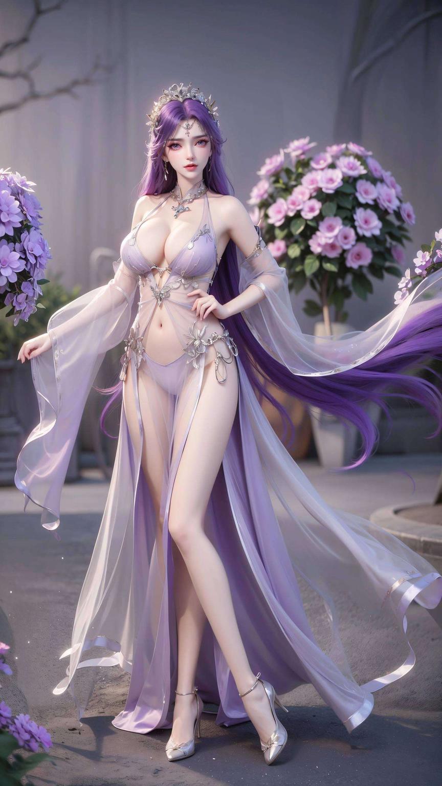 绚丽多彩的平板壁纸以她的灵动身姿