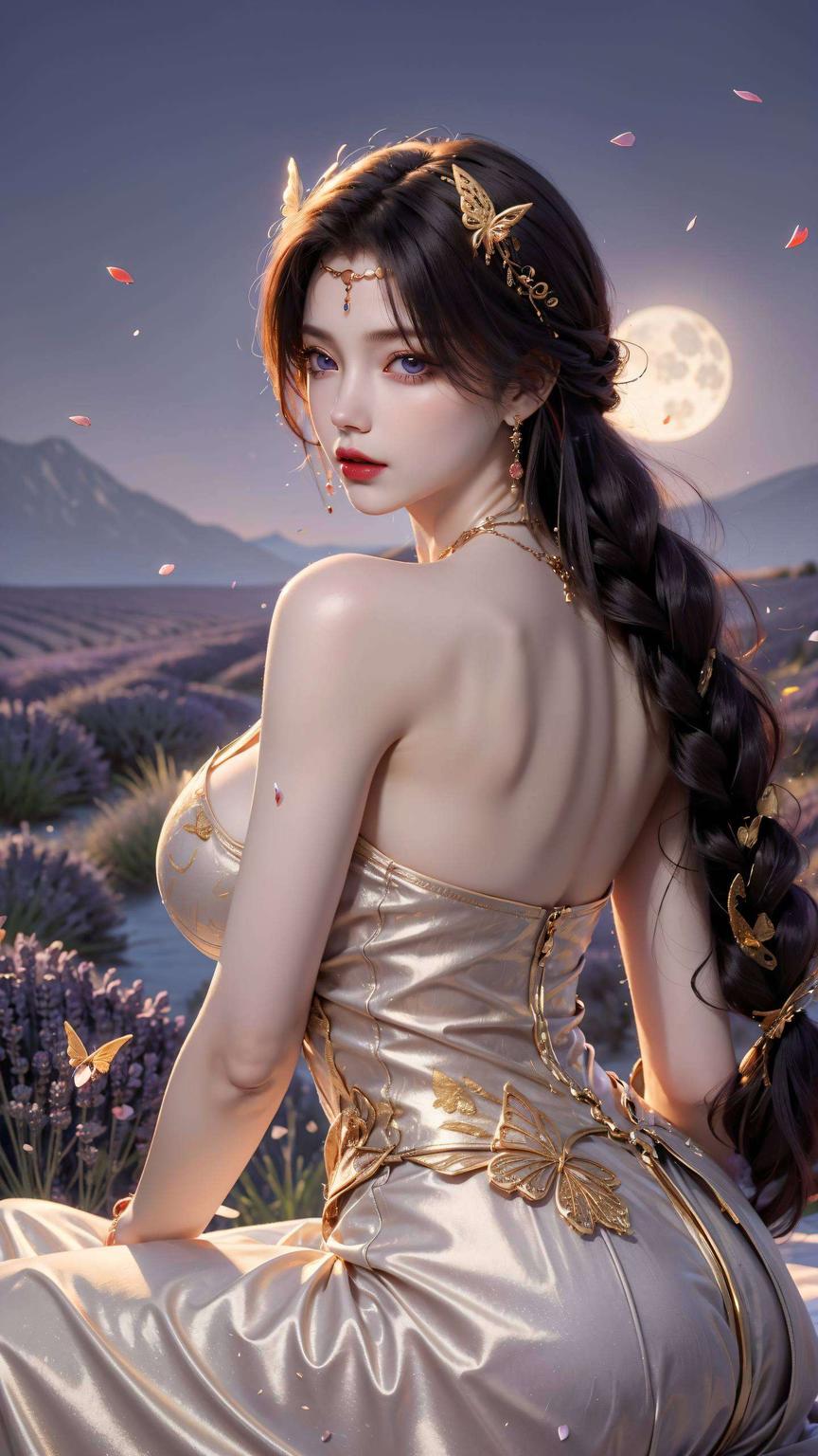 云曦壁纸图片高清抽象线条勾勒出她的灵动风姿