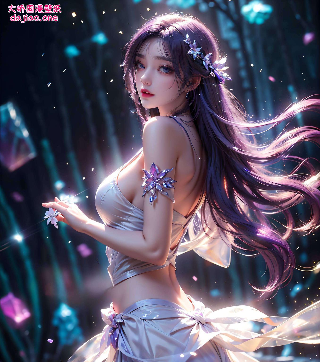 为你的电脑桌面带来一抹清新与梦幻绘制出简洁而不失韵味的PC壁纸