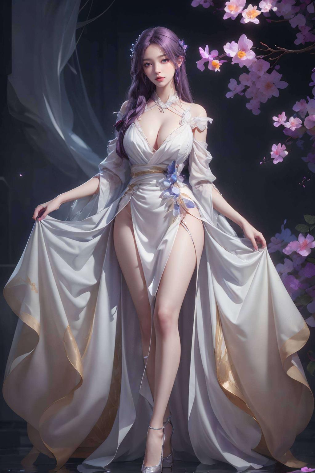 1080p壁纸呈现细腻笔触更显女主灵动风华