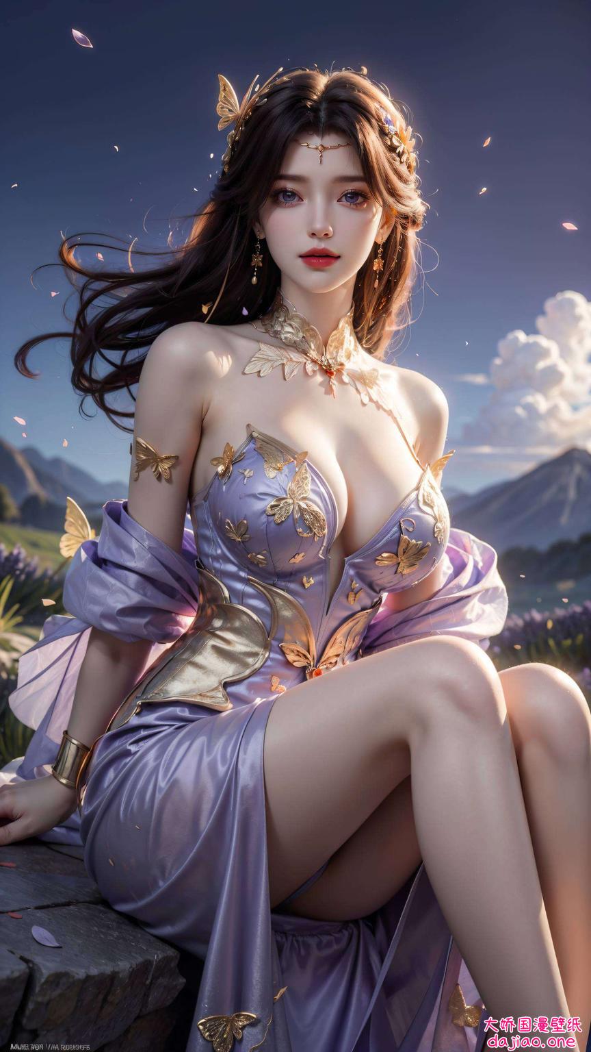 壁纸中的国漫美女形象生动电脑壁纸更添活力