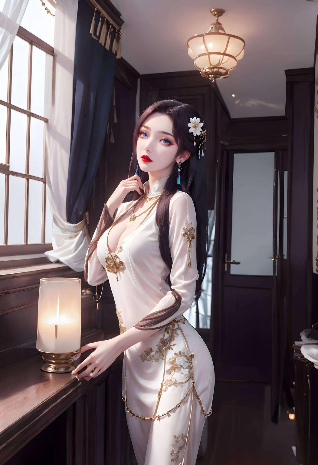 鲜明的色彩细腻的线条