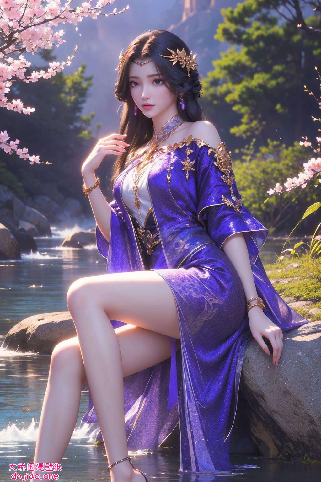 云曦电脑壁纸绿色二次元炫彩壁纸