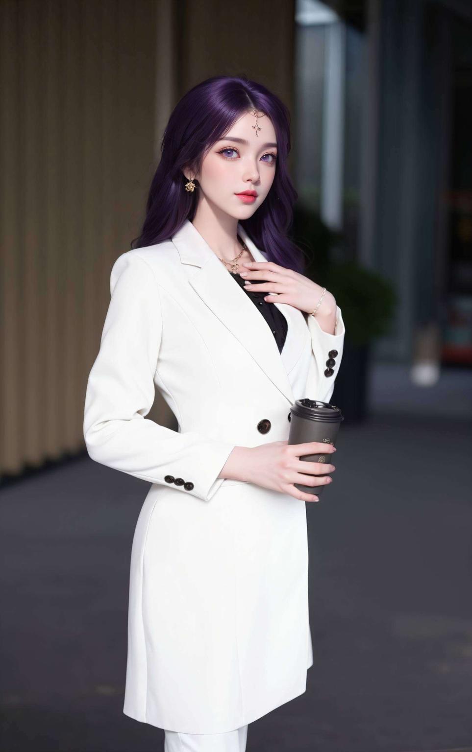 国漫女神的甜美与可爱跃然墙上这款壁纸