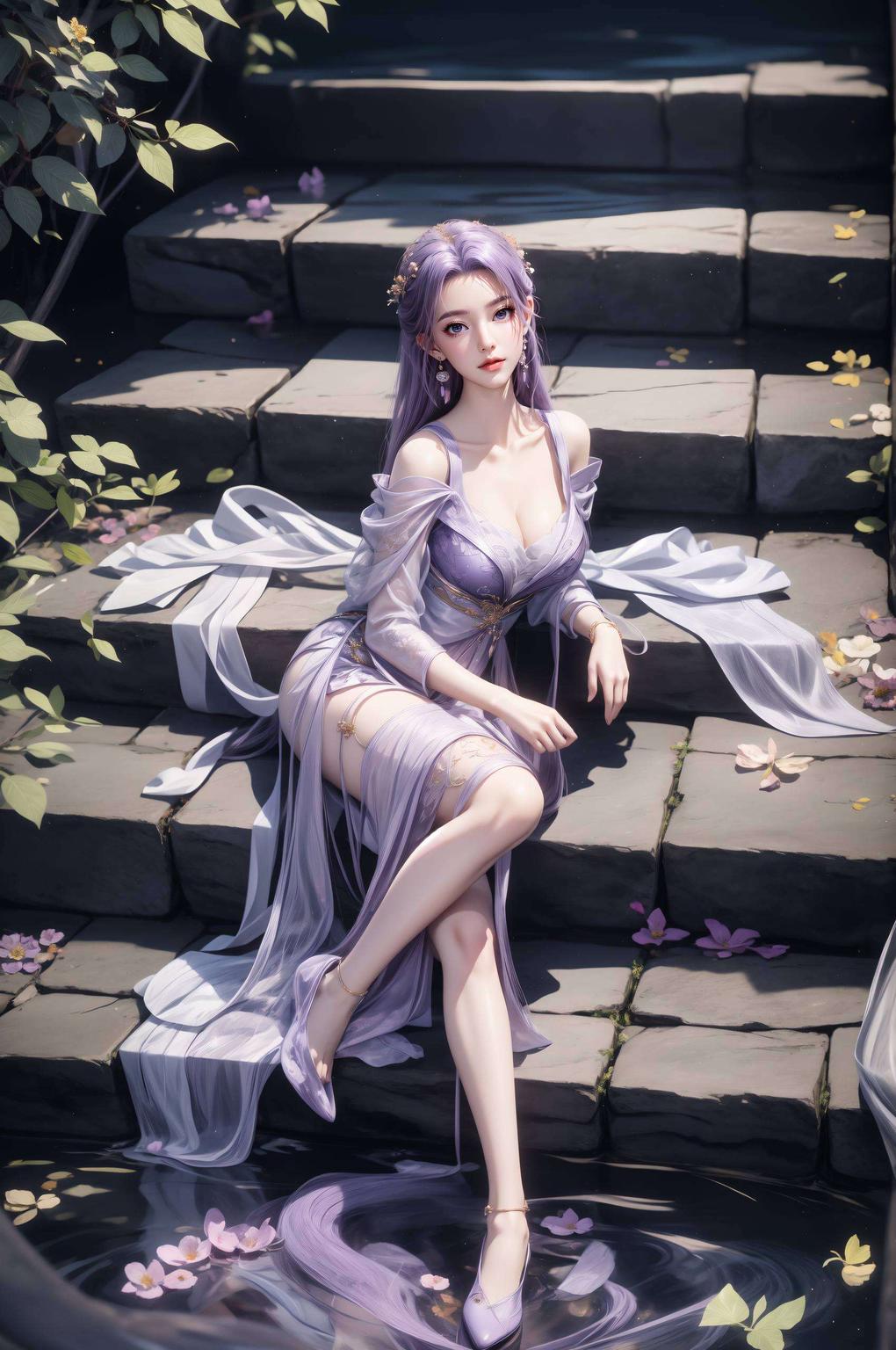 清新脱俗细腻笔触描绘的国漫女神