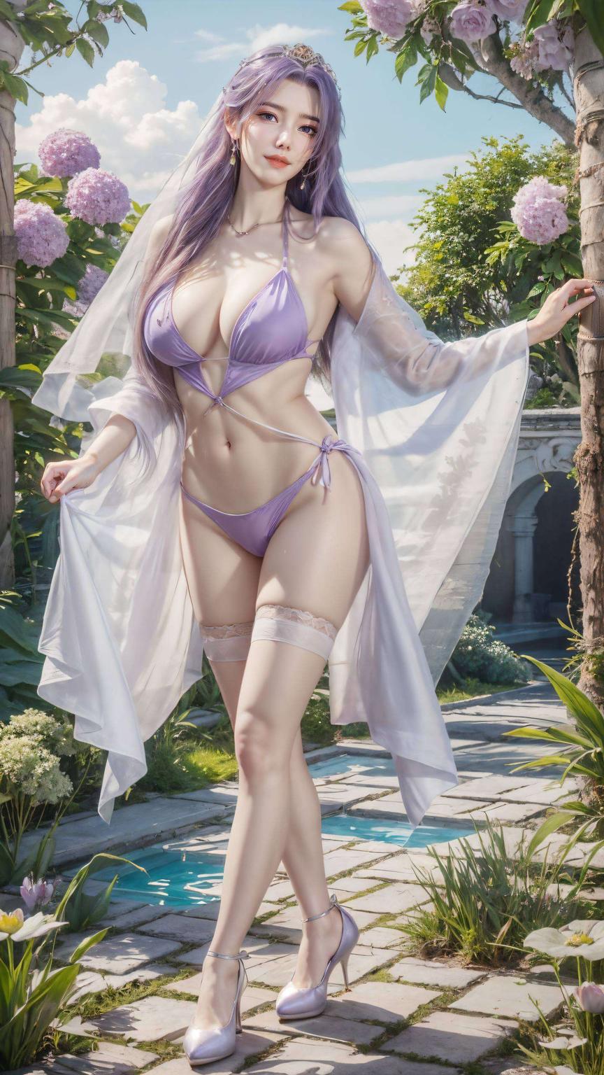 带你领略国漫女神的魅力！这款AI绘画全屏壁纸每日一换
