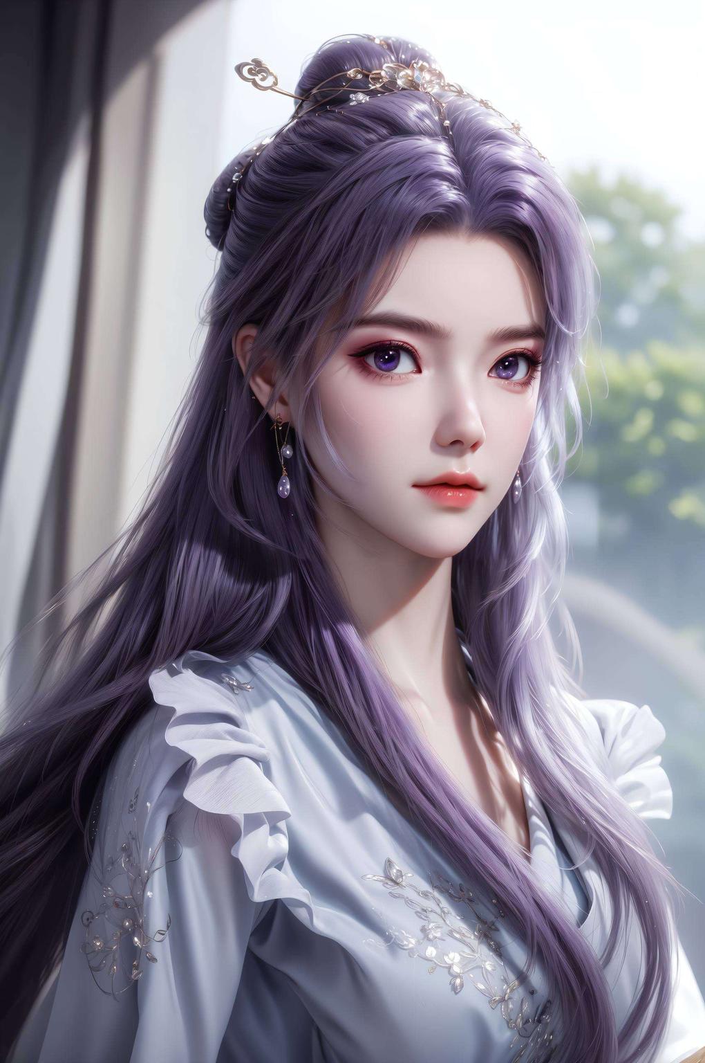 细腻的画面4K超高清女主AI纹理壁纸