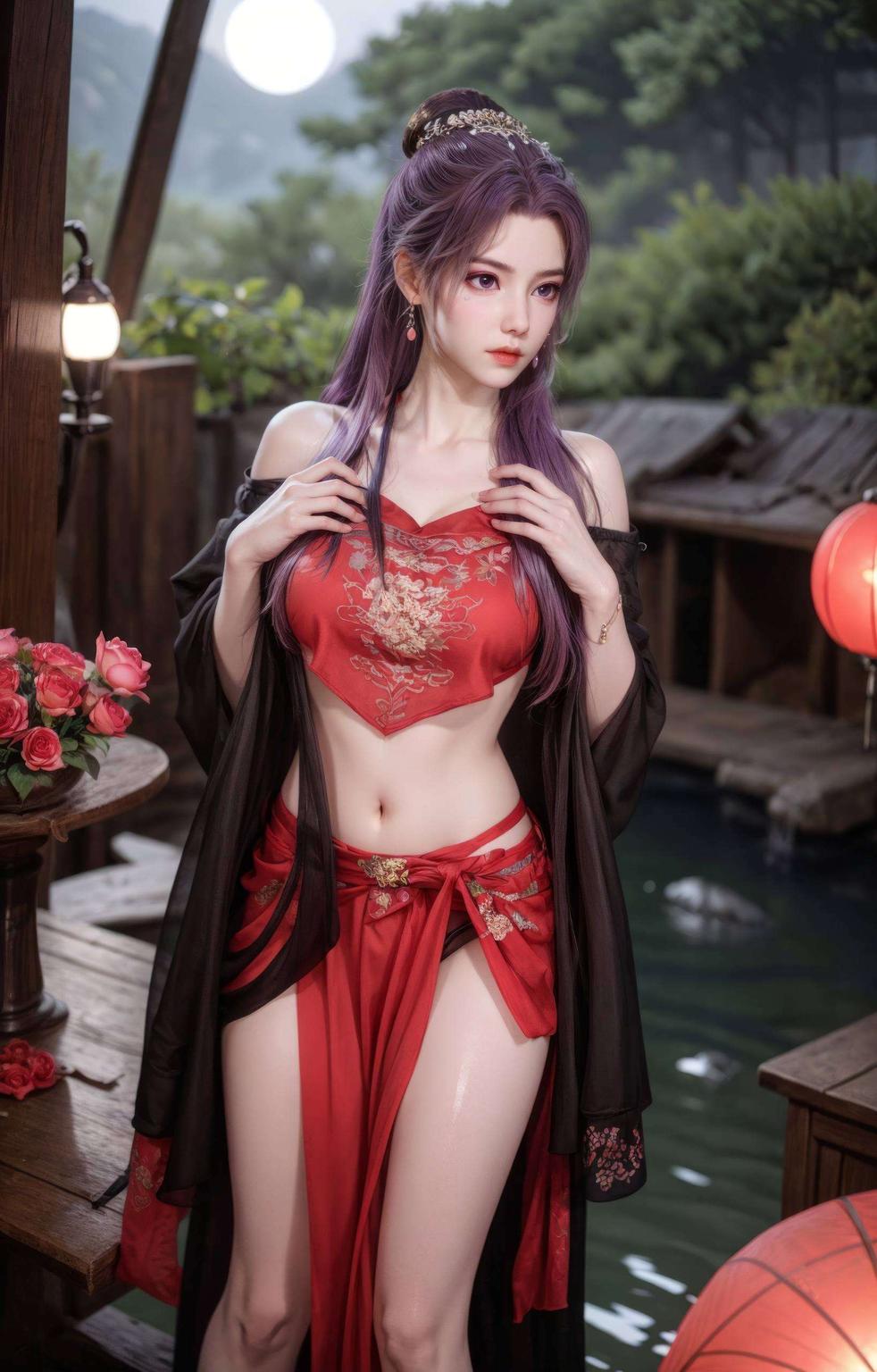 以云霄微笑为灵感的艺术壁纸细腻笔触捕捉每一丝微笑的温柔