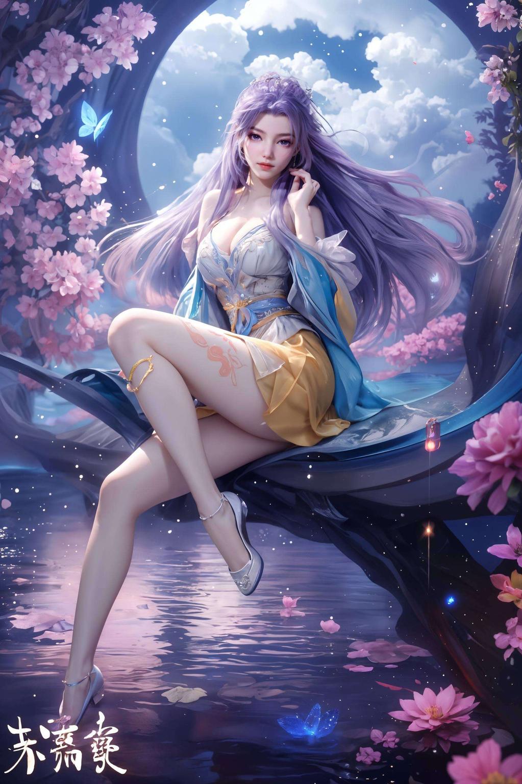 美轮美奂的国漫美女与细腻的光影交织这款超高清哑光安卓国漫美女背景图片