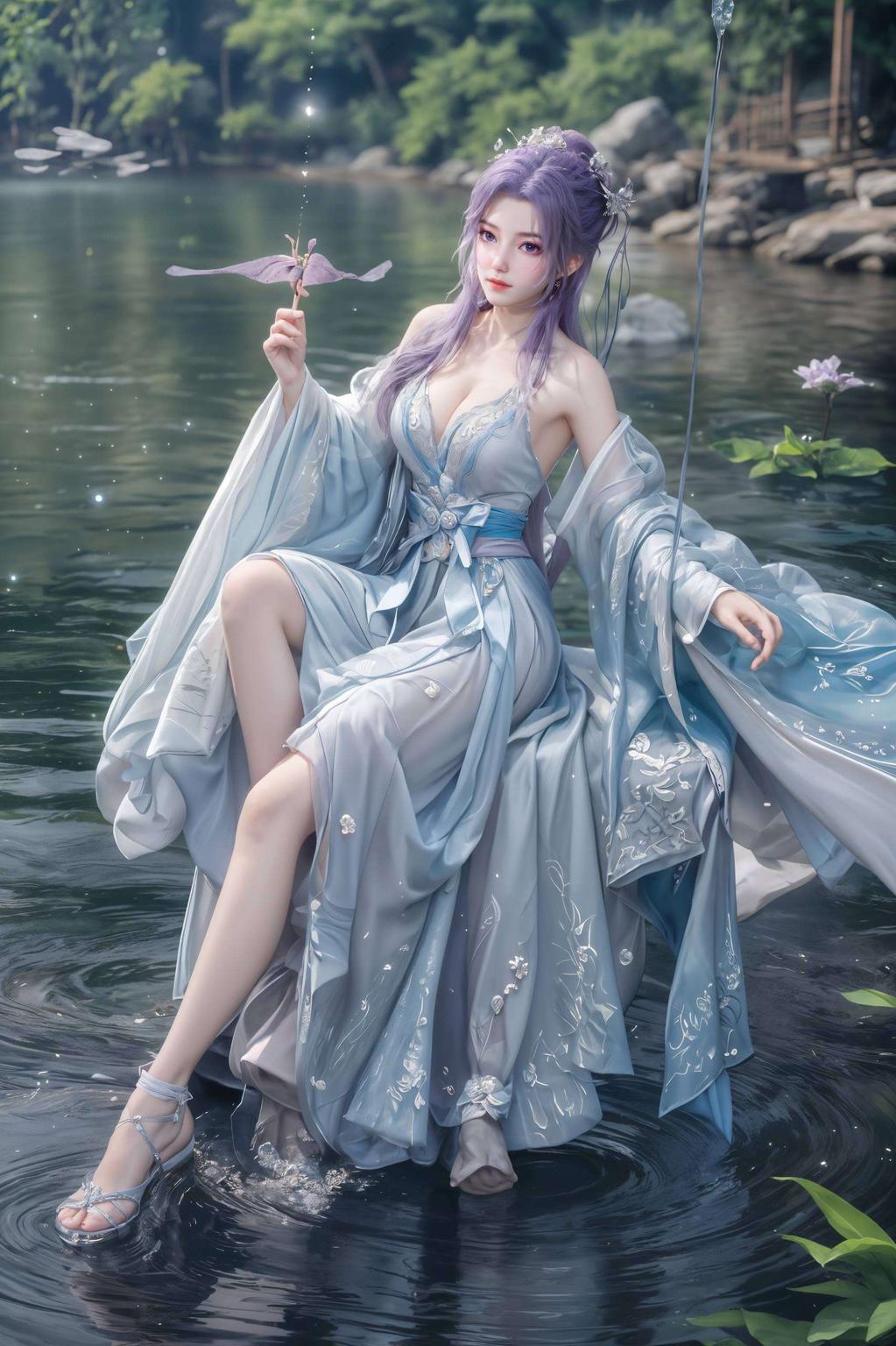 彰显着国漫女生的柔美与坚韧4K分辨率下