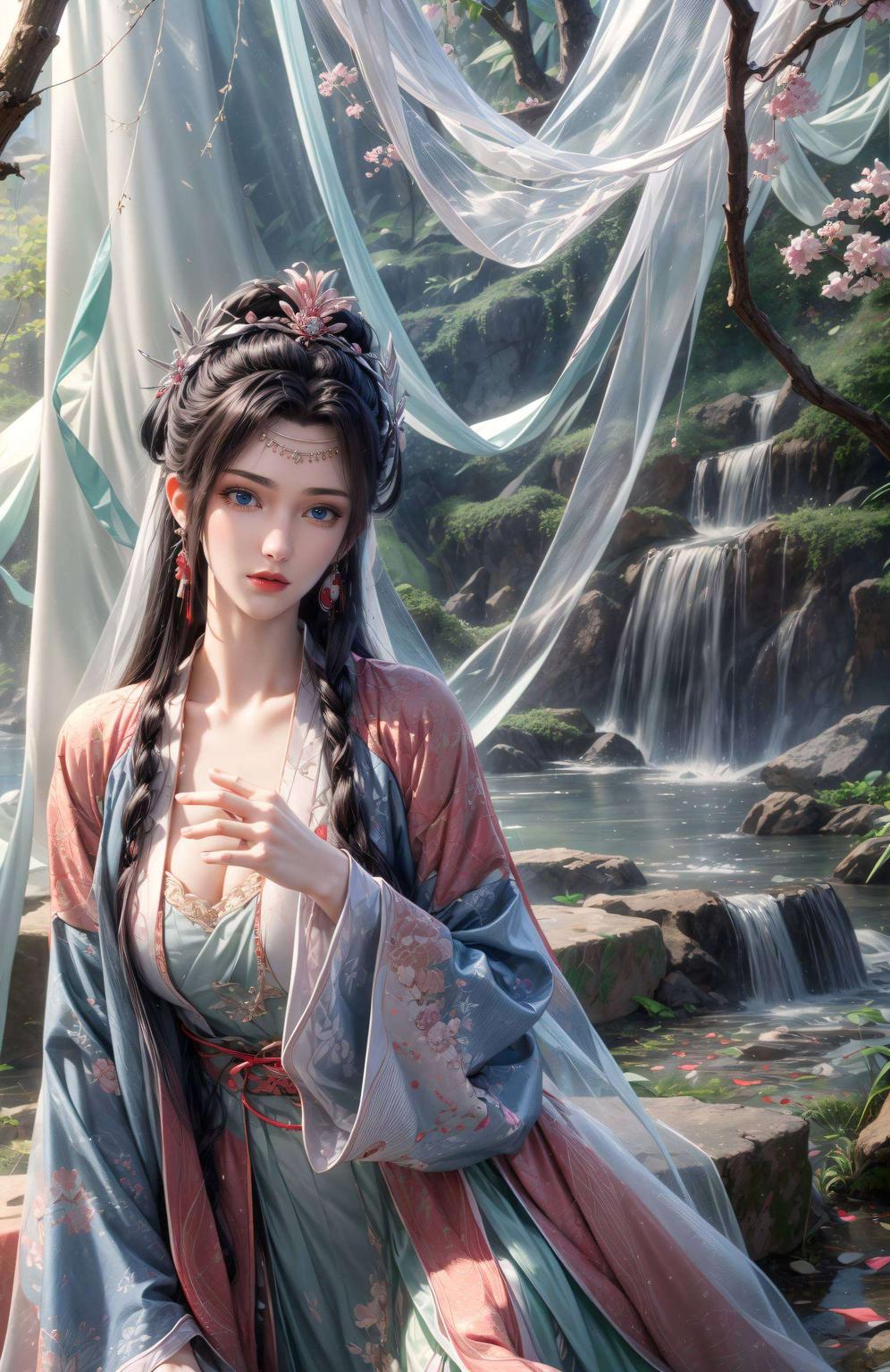 色彩鲜明这款超精致活力苹果国漫女神AI壁纸