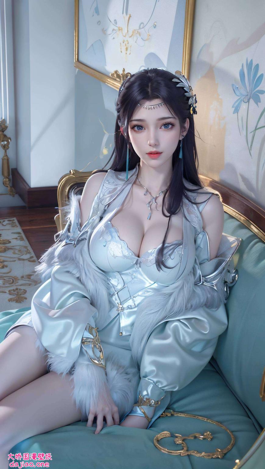 如梦如幻这款女生壁纸融合了波西米亚的浪漫与古香古色的韵味