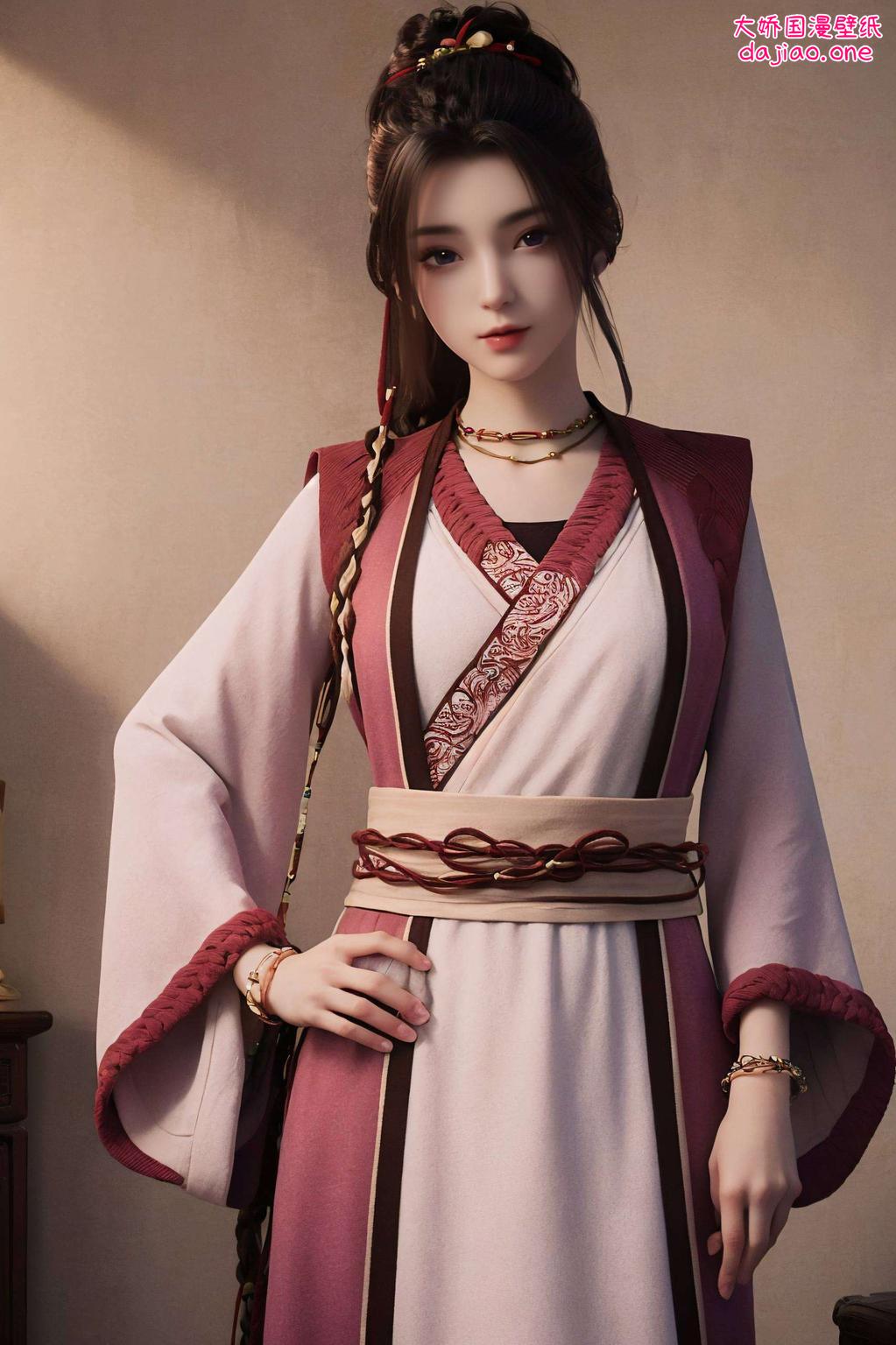 国漫女神周小环壁纸图集：融合细腻水彩风格每幅画作都是对国漫之美的致敬