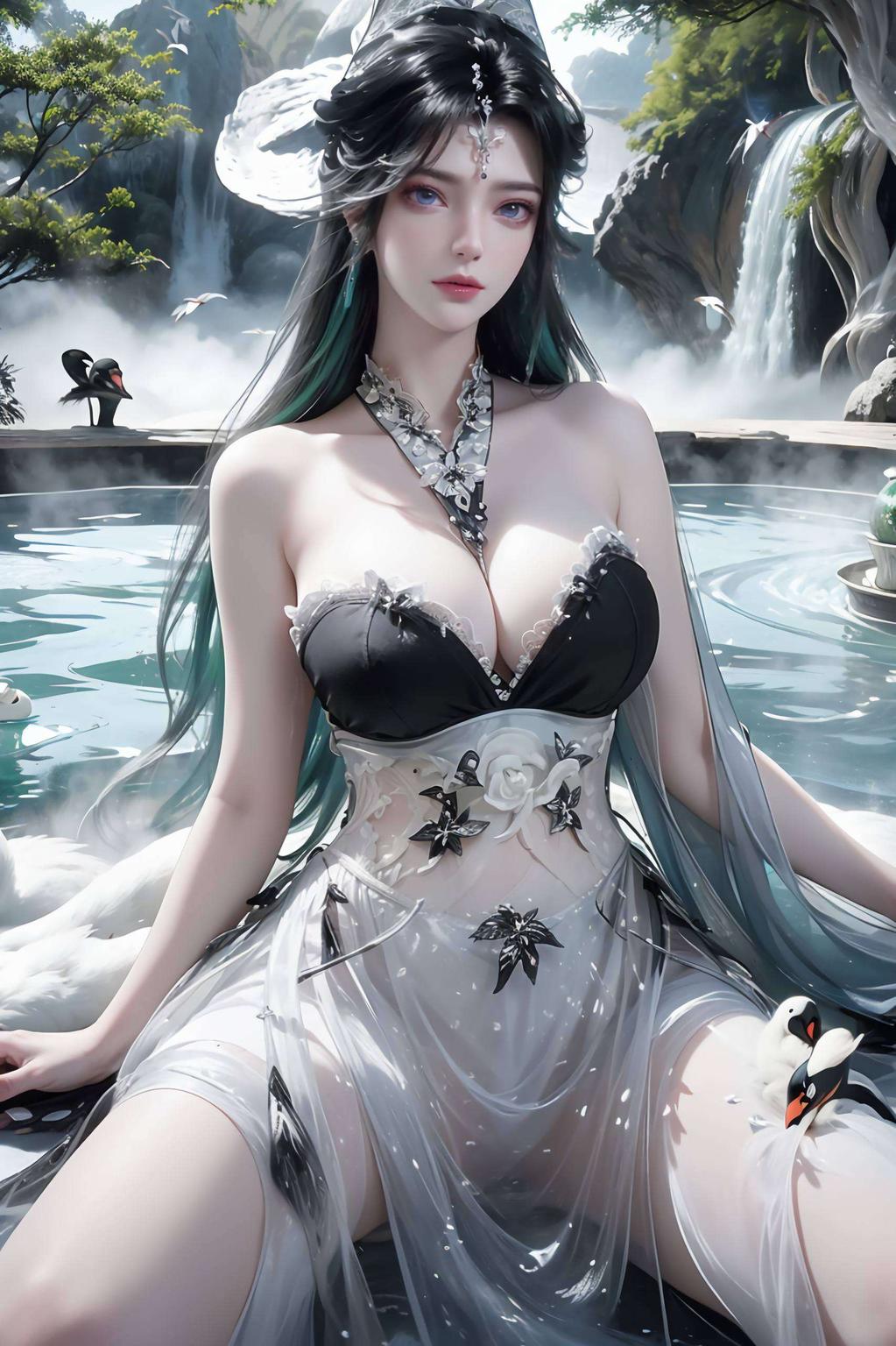 以简洁的构图捕捉了仙逆世界中周紫虹的灵动身影这幅4K超高清水彩壁纸