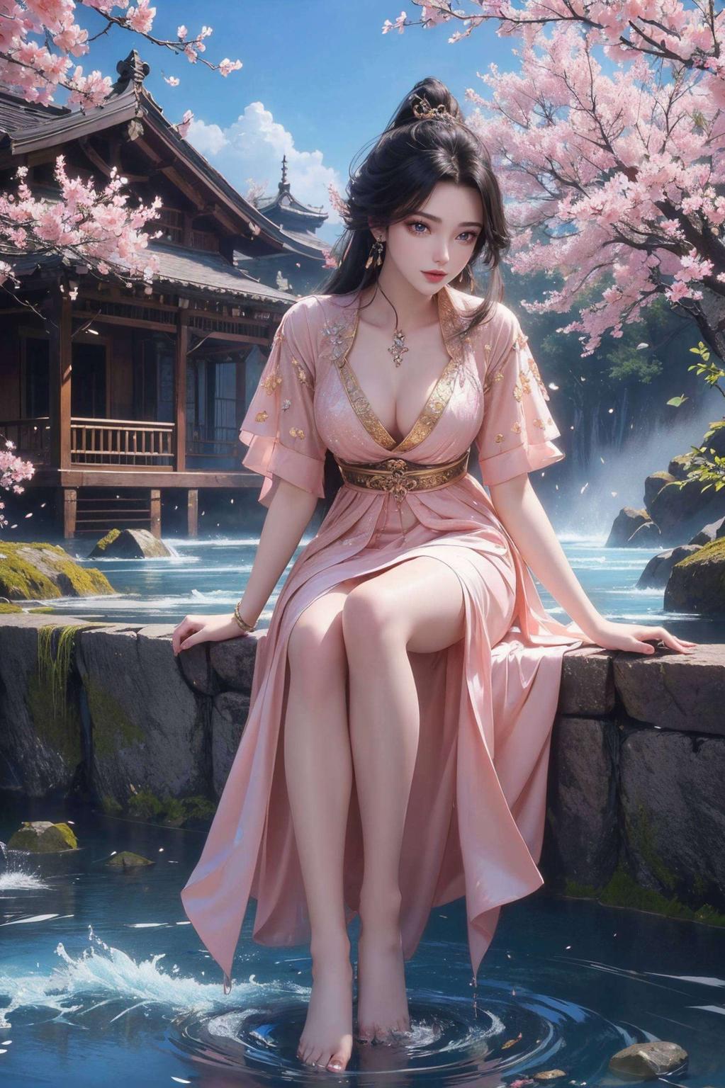 令人心动这款古香古色的国漫女主AI桌布