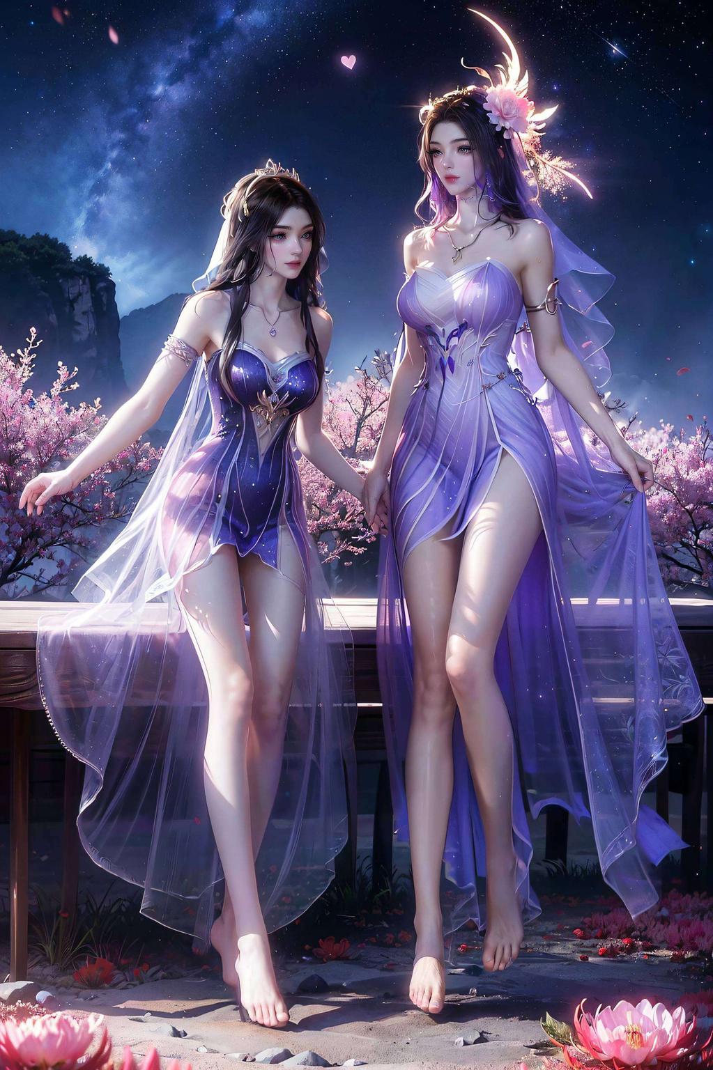 紫灵大长腿图片壁纸让可爱与优雅并存