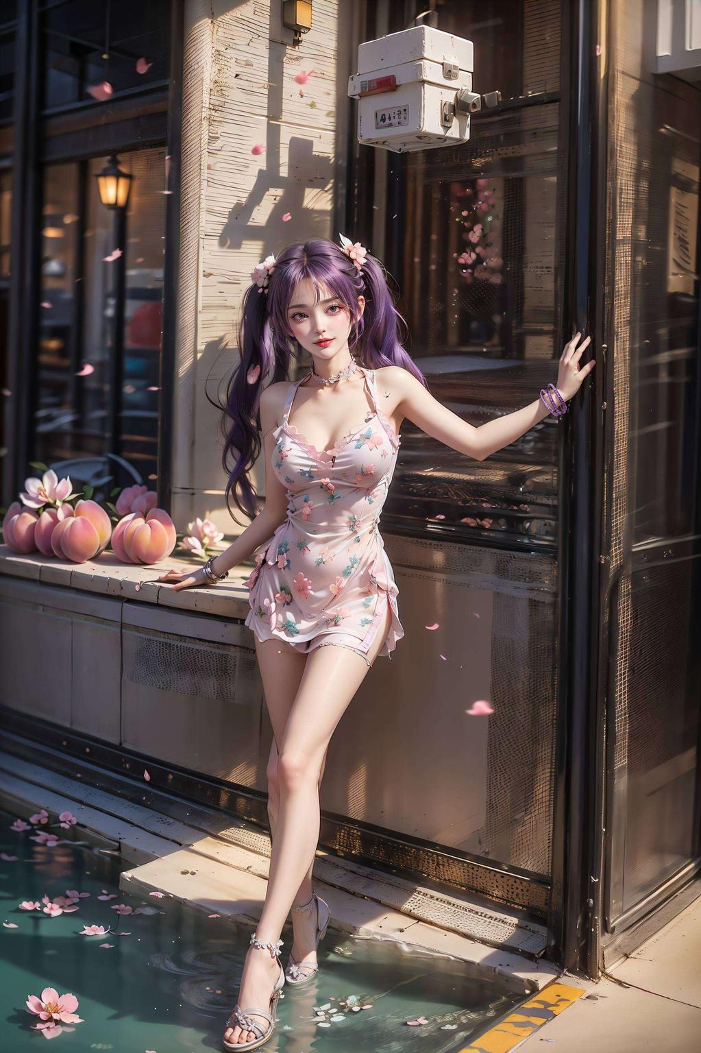 在这款静态国漫女主AI立体壁纸中静谧的氛围中流淌着淡淡的浪漫